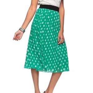 Forever 21 Polka Dot Skirt Teal/Green/Blue Small